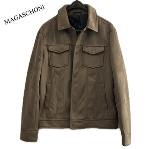 NWT MAGASCHONI FAUX‎ SUEDE JACKET